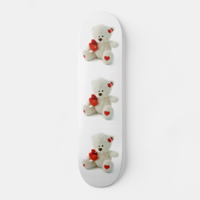 Love Teddy Valentine custom skateboard (Front)