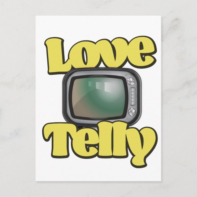 Love Telly Postcard (Front)