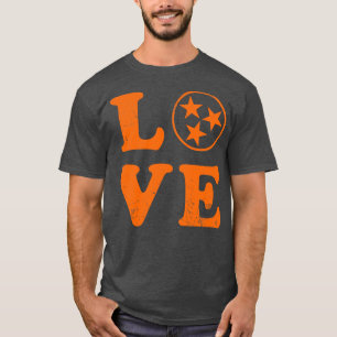 Love Tennessee State Flag Home Family T-Shirt