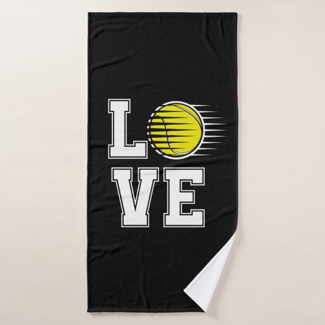 Love Tennis (Serviette de bain)