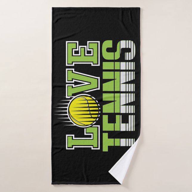 Love Tennis (Serviette de bain)