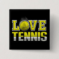 Love Tennis Button