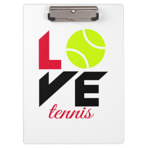 Love tennis clipboard