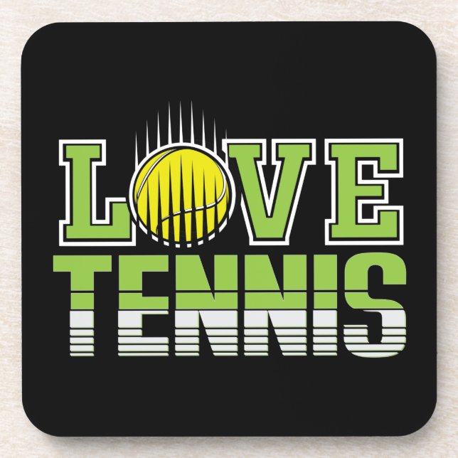 Love Tennis  Coaster (Front)