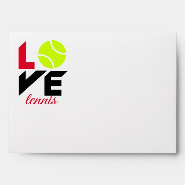 Love tennis envelope (Front)