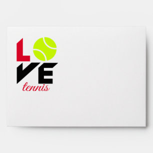 Love tennis envelope