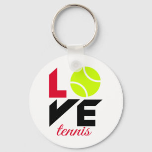 Love tennis keychain