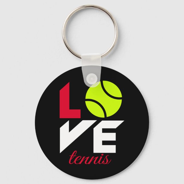 Love tennis keychain (Front)