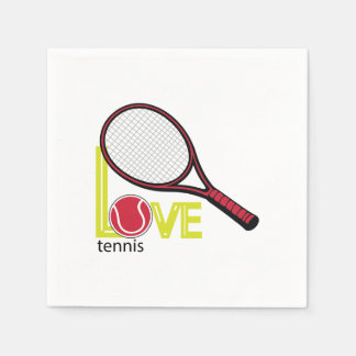 Love tennis napkin