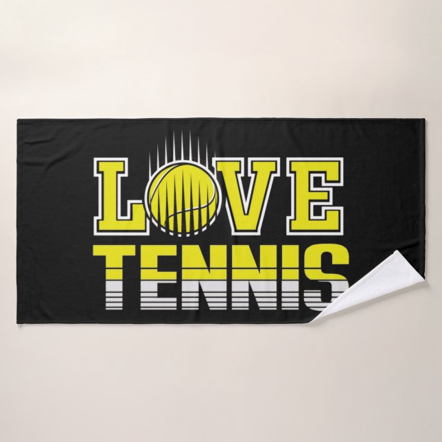 Love Tennis serviette de bain (Serviette de bain)
