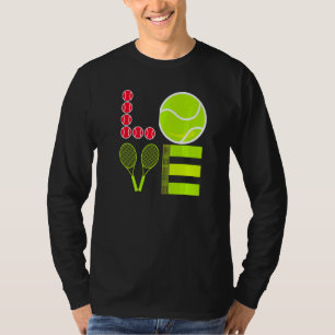 Love Tennis Tennis Ball I Called In Sick To Be He T-Shirt
