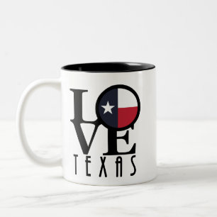 LOVE Texas 11oz Two-Tone Coffee Mug