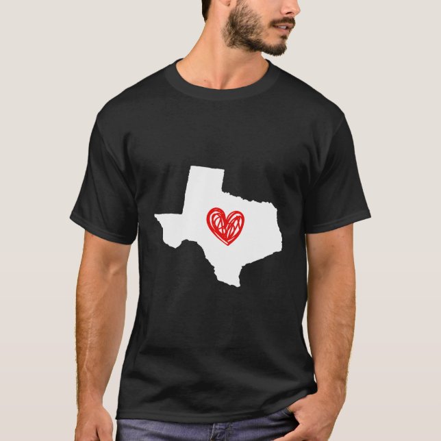 Love Texas Heart Sweat - shirt à capuche (Devant)