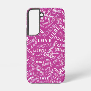 Love Text Samsung Galaxy Case Choose Colours