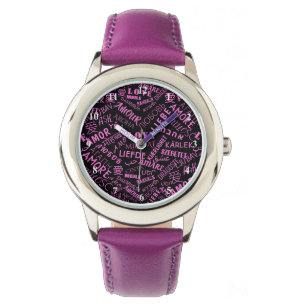 Love Text Watch - Custom Colours