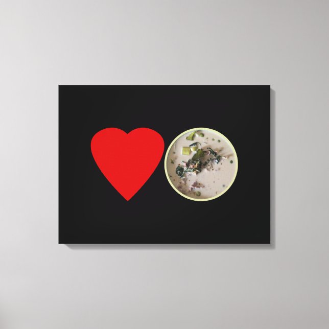 Love Thai Green Curry ... Thailand Street Food Canvas Print (Front)