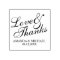 'Love & Thanks' Elegant Wedding Favour