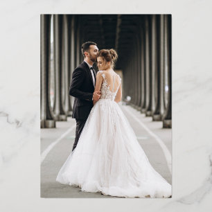 Love & Thanks Gold Foil Wedding Thank You Card
