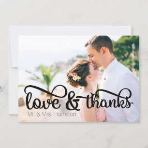 Love & Thanks Photo Thank You Card