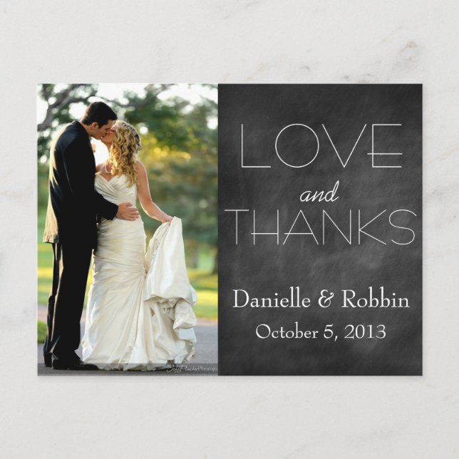 Love & Thanks Postcard (Front)