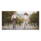 Love & Thanks Retro Script Wedding Thank You Card