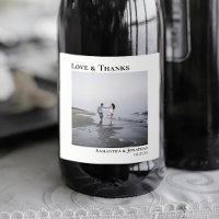 Love & Thanks Simple Minimalist Wedding