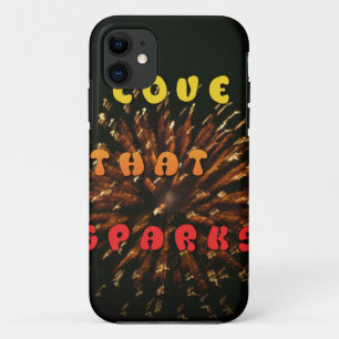 Love That Sparks Abstract Art Design Print iPhone 11 Case