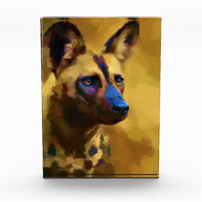 Love the African Wild Dog Photo Block (Front)