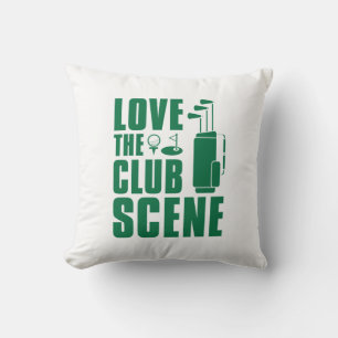 Love The Club Scene Throw Pillow