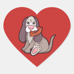 Love the dog ball burst graphic red stickers