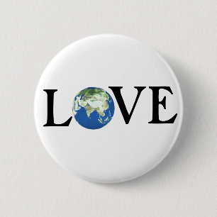 LOVE THE EARTH 2 INCH ROUND BUTTON