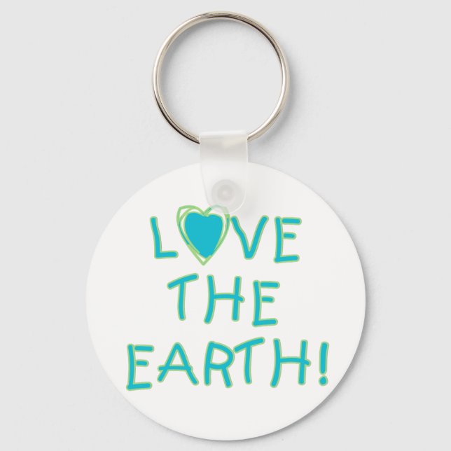 Love the Earth Environmental Keychain (Front)