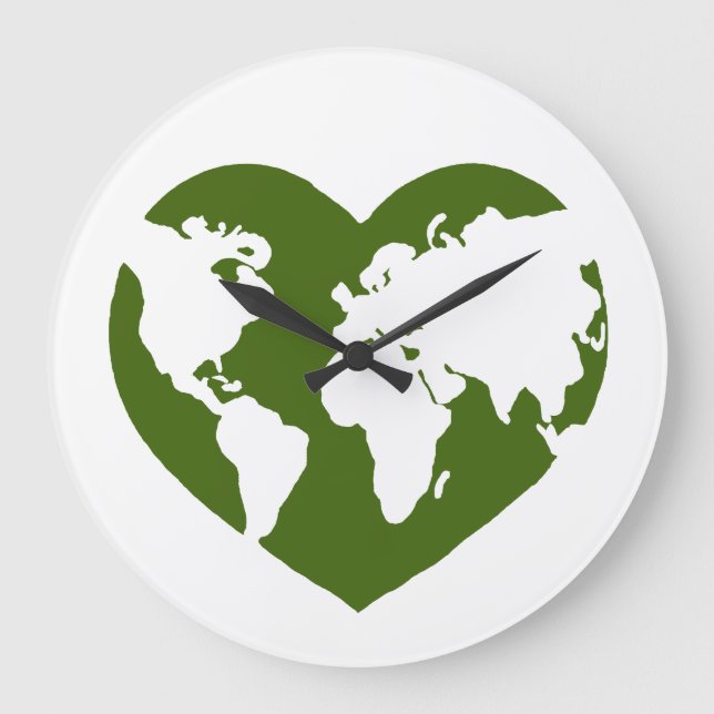 Love the Earth Large Clock (Front)