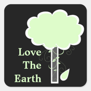 Love The Earth Square Sticker