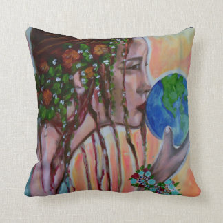 love the earth throw pillow