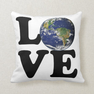 Love The Earth Throw Pillow