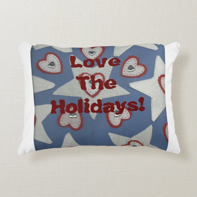 Love The Holidays! Accent Pillow (Front)