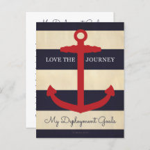 Love the Journey - Deployment Goals Postcard