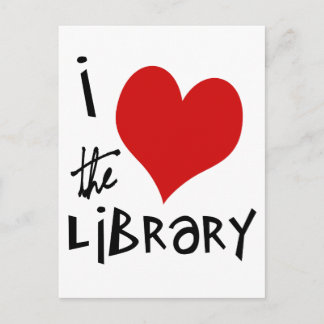 Love the Library Postcard