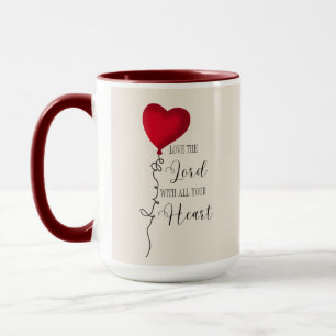 Love the Lord & Heart Balloon Mug