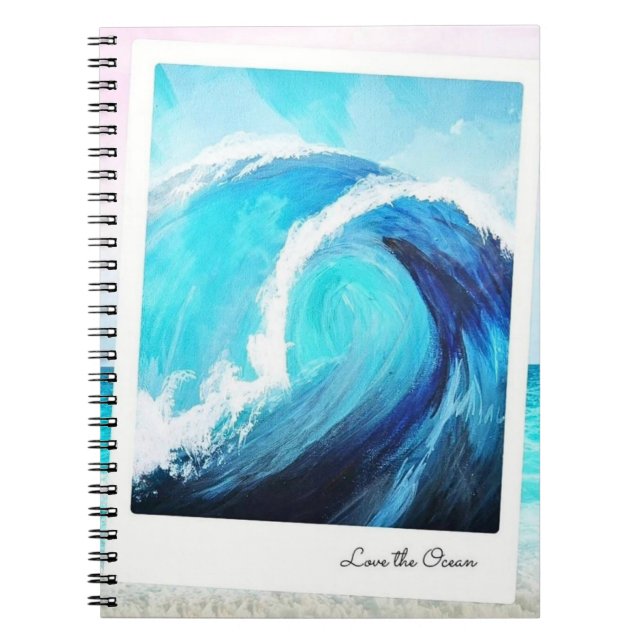 Love the Ocean Spiral Photo Carnet (Devant)