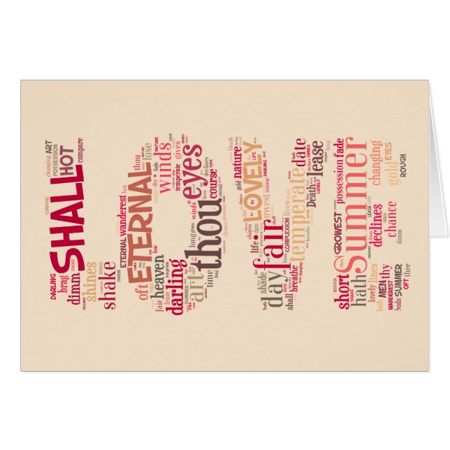 Love the Shakespeare way text art (Front Horizontal)