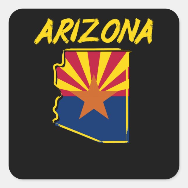 Love The State of Arizona Square Sticker (Front)