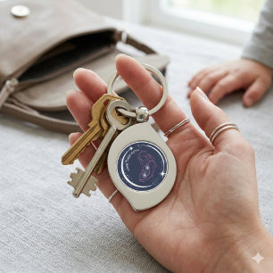 Love Them Both Pro-Life Mother and Baby Swirl  Keychain