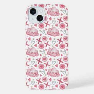Love themed iPhone 15 plus case