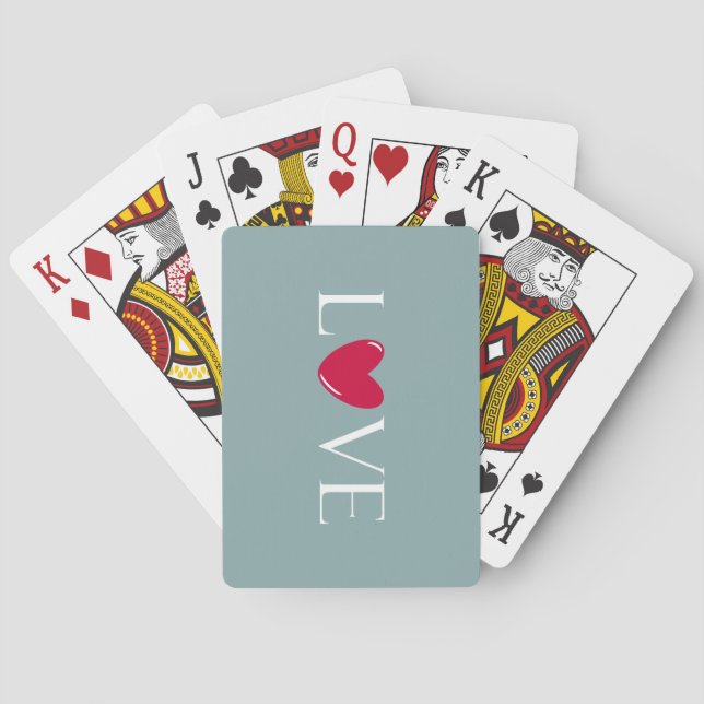 Love Themed Playing Cards (Back)