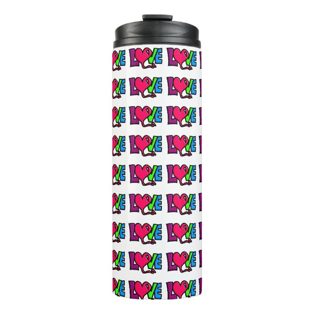 Love  thermal tumbler (Front)