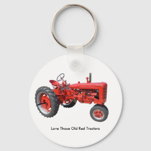 Love Those Old Red Tractors Keychain