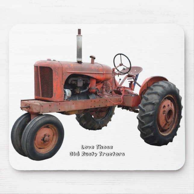 Love Those Old Rusty Tractors Mouse Pad (Front)