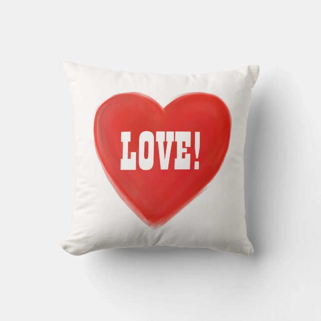LOVE! THROW PILLOW (Front)